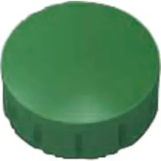 MAUL MAULsolid Magnete Ø15mm (10 Stück) | Mini Magnete aus Kunststoff Mit 150g Haftkraft | Stark für Whiteboard und Magnettafel | Ideal für Büro, Homeoffice und Werkstatt | Grün