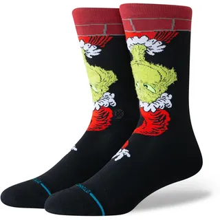 Stance Down the Chimney Crew Socken Schwarz/Grün/Rot 43-46