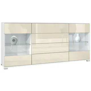SIDEBOARD Bari Creme Hochglanz