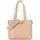 Schultertasche Synthetik Beige
