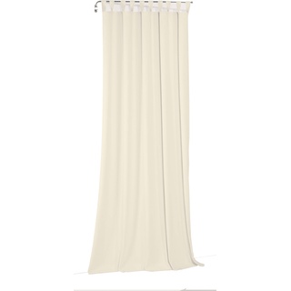 Vorhang WIRTH "Newbury" Gardinen Gr. 405 cm, Schlaufen, 130 cm, beige (creme) Schlaufen nach Maß