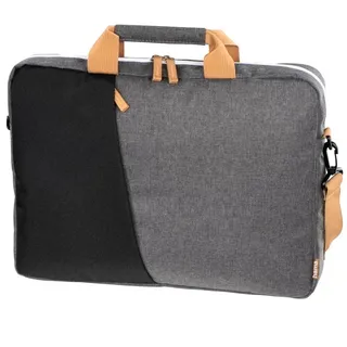 Hama Florenz 13.3 Zoll Notebook-Umhängetasche für Universal Polyester, Schwarz/Grau