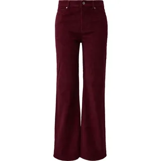 QS Chinos Cordhose mit weitem Bein rot 42