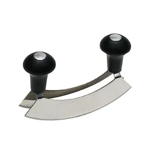 Testrut Wiegemesser 17 cm Schwarz/Silberfarben