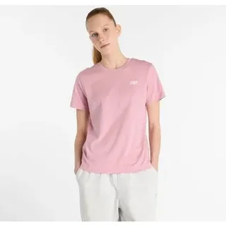 NEW BALANCE Damen Shirt Sport Essentials Jersey T-Shirt, Größe L in Weiß 41509