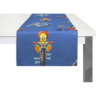 Tischläufer WIRTH "Looney" Tischdecken Gr. B/L: 150 cm x 50 cm, blau Tischläufer Walt Disney