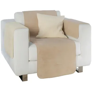 Erwin Müller Sessel- und Sofaschoner Matera Baumwollmischung Creme/wollweiß Größe 50x200 cm