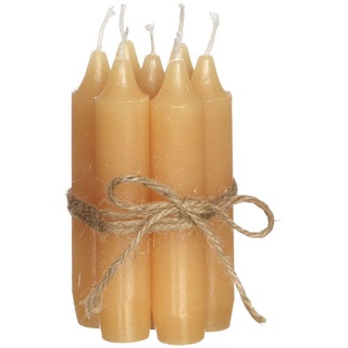 Annastore Spitzkerze 7-tlg. Set Kerzen H 11 cm - Stabkerzen für Flaschen und Vasen gelb