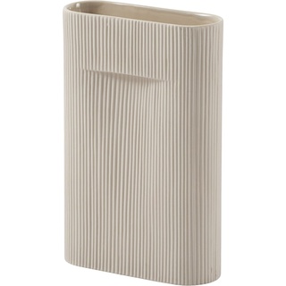 Muuto - Ridge Vase, H 35 cm, beige