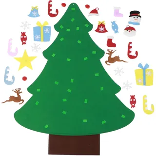 Weihnachtsbaum Aus Filz Zum Aufhängen – Kreatives Set Für Kinder – Weihnachtliche Wanddekoration – Weihnachtsgeschenk