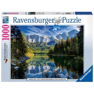 Puzzle Ravensburger Eibsee mit Wettersteingebirge und Zugspitze Deutschland Edition 1000 Teile