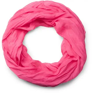 styleBREAKER leichter unifarbener Loop Schlauchschal | Sommerschal aus fließendem Material | Seidiges Halstuch für Damen & Herren | Weich, Luftig & Modisch | 77 x 46 cm, Farbe:Pink - Einheitsgröße