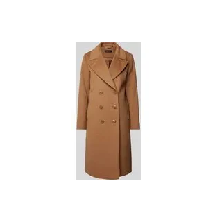 Mantel mit Kaschmir-Anteil und Reverskragen, Camel, 46