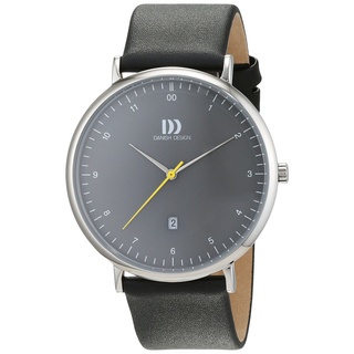 Danish Design Herren Analog Quarz Uhr mit Leder Armband 3314536
