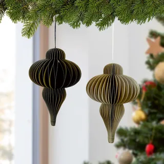 Baumschmuck Festive 2tlg. Papier