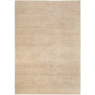 Linea Natura Wollteppich Silverström, Beige, Textil, Uni, quadratisch, 200x200 cm, für Fußbodenheizung geeignet, Teppiche & Böden, Teppiche, Naturteppiche