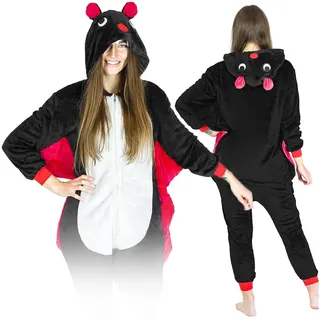 ZOLTA Jumpsuit Onesie für Damen und Herren - Sanft Kuschelig Unisex Pyjama - Warme Schlafanzug - Karneval Kostüm Damen oder Herren - Beliebte und Lustige Tiermotiv - Größe - L - Schläger - L