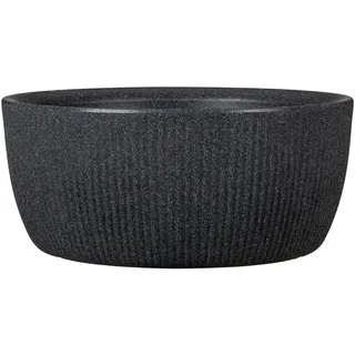 Scheurich Lineto Ø 28,6 x 12,6 cm Stony Black