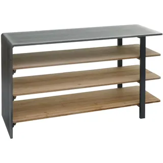 MCW Bücherregal 119 x 72 x 40 cm Braun/Grau