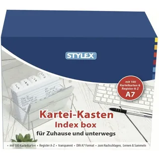 Stylex Karteikasten A7 transparent 100 St.