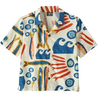 Patagonia Kinder K's Tidal Threads Hemd (Größe 169, grau)