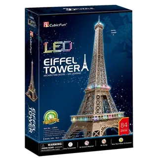 CubicFun 3D-Puzzle 3d Puzzle Eiffelturm LED, Puzzleteile