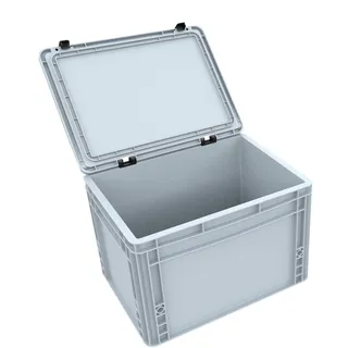VARIA Group Feldherr ED 43/27 HG - DDEB265 Eurobehälter / Euro Box mit Scharnierdeckel
