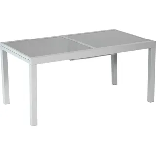 Merxx Ausziehtisch 200 x 90 x 75 cm silber/grau