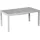 Ausziehtisch 200 x 90 x silber/grau