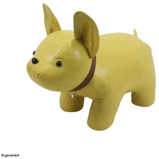 Hti-Living Hocker Enrik Doggie Kunstleder 33 x 31 x 54 cm Gelb