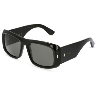 Gucci GG1080S Herren-Sonnenbrille Vollrand Eckig Kunststoff-Gestell, schwarz