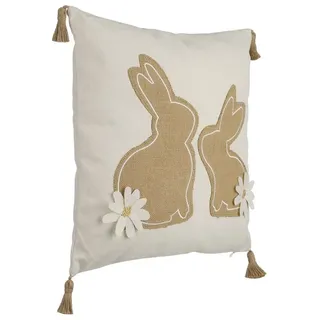 eglo living Chevery Dekokissen 45 x 45 cm Weiß und Braun