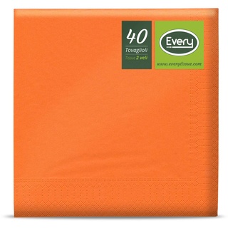 Every Papier-Tischdecke 40x40 Arancio