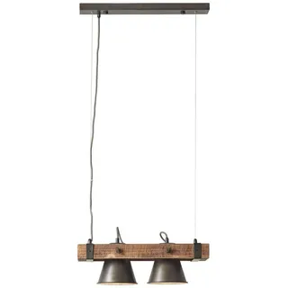 Brilliant Decca 2-flg. 115x20 cm schwarz Holz