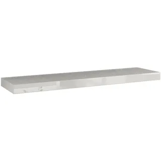 Feldmann-Wohnen Wandregal Andrea, mit Ablageboden 1-tlg., 80x26x5cm weiß Hochglanz weiß