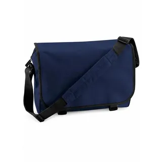 BagBase Messenger Tasche Umhängetasche 38 x 30 x 12 cm Polyester Blau/Pink