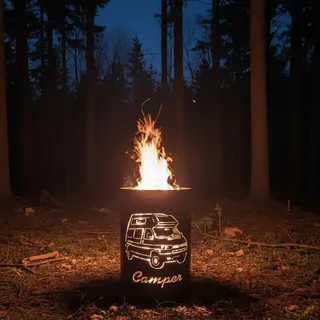 Tiko-Metalldesign Feuerkorb Ø 0 cm Silber