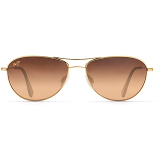 Maui Jim Unisex-Erwachsene Baby Beach Sonnenbrille, Gold/Hcl Bronze polarisiert