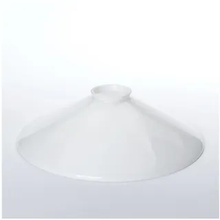 Orion Leuchten Lampenschirm Schusterschirm Opal glänzend Glas Ø 25 cm E27 Ersatzschirm weiß
