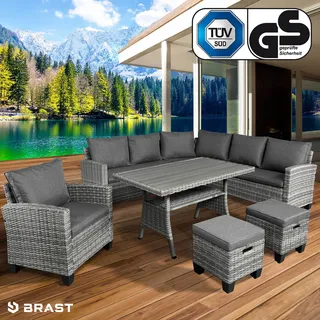 BRAST Hacienda Set 10-tlg. Grau/Anthrazit