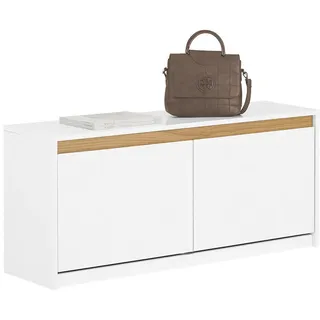 SoBuy Schuhbank 104 x 47 x 30 cm modern / weiß
