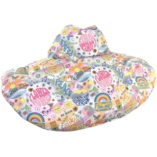 Bio Nackenhörnchen mit Stehkragen. Dinkelkissen. Nackenkissen Wärmekissen - Dinkel-Körnerkissen Nacken Schulter (Bio Dinkel & Bio-Stoff "Flower Power")