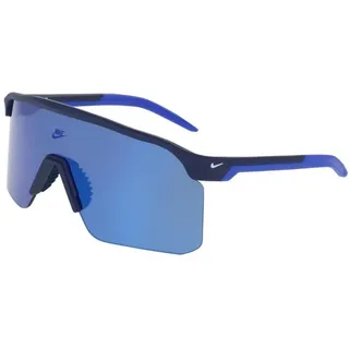 Nike Expedition Shield N IU4705X Herren-Sonnenbrille Halbrand Monoscheibe Kunststoff-Gestell, blau