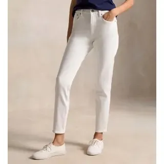 Polo Ralph Lauren für Damen. 211970682001 Parkside Active Taper elastische Jeans weiß (27/32), Lässig, Baumwolle, Denim