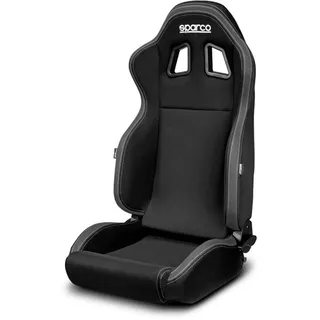 SPARCO Sportsitz R100 MY22 Schwarz/Grau (Verstellbar), 009014NRGR