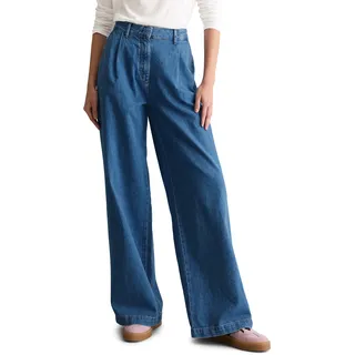 Marc O'Polo Marc OߴPolo Denim Damen Jeanshose High Waist Wide Fit, Blau (Medium Blue Multi 58), W28/L32 - 28W / 32L