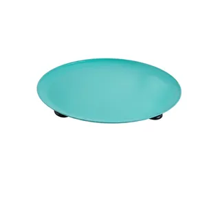 FytStycale Tablett mit Füßen Modern Dekotablett mit Fuß Schlicht Tablett Fuß für Schminktisch, Hellblau, Holzfuß-Ablageplatte