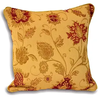 Ein Paar (2) Antik Gold Deko Kissen in einer Auswahl von zwei Größen 45 cm x 45 cm und die extra große 55 cm x 55 cm bereit für Ihrer Wahl der Inneneinrichtung. Zürich gold., beige, 55cm x 55cm 2 Covers