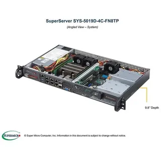 Supermicro 5019D-4C-FN8TP Server Barebone