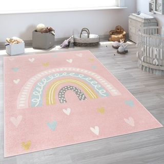 Kinderteppich PACO HOME "Nino 887" Teppiche Gr. B/L: 200 cm x 280 cm, 13 mm, 1 St., pink Kinder Kinderzimmerteppiche